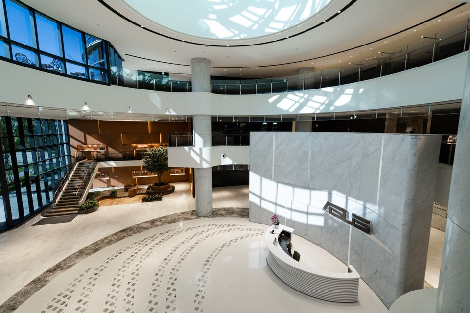 ASUS HQ Lobby with glass ceiling to capture natural light _2